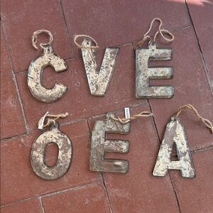 Vintage Anthropologie Mercury glass Christmas Tree Ornaments from 2010.